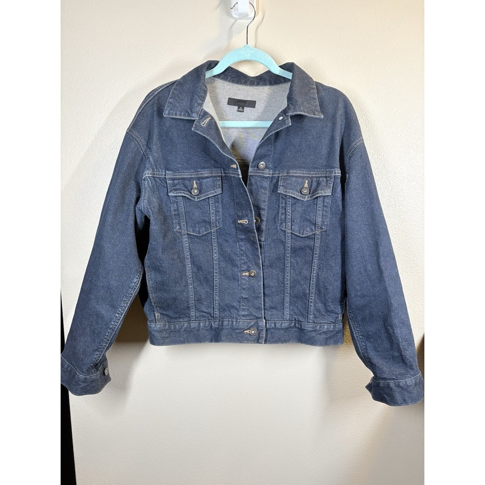 Uniqlo Denim Oversized  Jean Jacket Blue Womens Medium/L